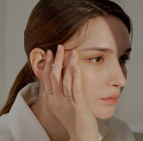 3.5MM プロング セッティング テニス リング / 3.5MM Prong Setting Tennis Ring (rosegold)