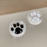 シャドーキャットホワイトビーズグリップ