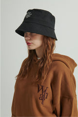 WHATTHE Logo Bucket Hat Black (6643570212982)