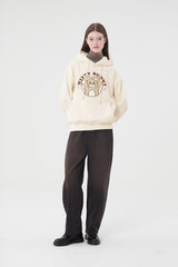 ウィティーバニーブークレワーディングフーディー／WITTY BUNNY BOOKLE WORDING HOODIE [IVORY]