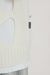 HOLE ARGYLE ROUND KNIT / IVORY (6600193540214)