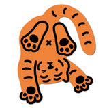 TUMBLING TIGER BIG REMOVABLE STICKER (6538523213942)