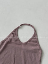 5 colors layered halter neck sleeveless
