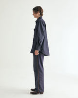 UNISEX DENIM SHIRT JACKET & PANTS SET M - INDIGO BLUE (6636434882678)