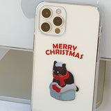 ICE Black - Santa Some Cat Phone Case