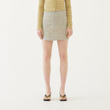 TWEED A-LINE MINI SKIRT (MINT) (6579684278390)