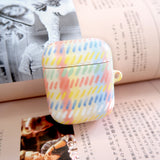 パステルチェックエアポッツ/Pastel check airpod 1,2 case (6682196869238)