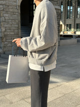 Seed Semi-Crop Sweatshirt (Gray)