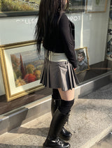 フックリブドクロップドカーディガン / Hook Ribbed Cropped Cardigan