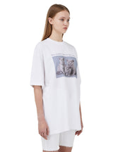 スリーキャッツTシャツ/[i-ts21-011] THREE CATS T-SHIRT_WHITE