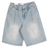 No.0276 W pintuck wide denim SHORTS