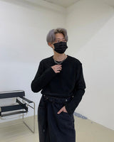 ベルベット ニット Tシャツ / DA Velvet Knit T-shirt (2 colors)