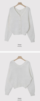 2WAY Vネックウールニットカーディガン (5color)