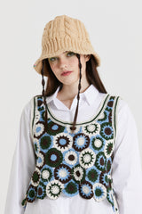 TWIST KNITTING BUCKET HAT_BEIGE (6680856428662)