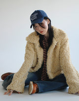 エッグファージャケット/Egg Fur Jacket (2color)