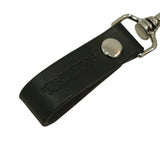 LOGO-EMBOSSED LEATHER KEY FOB