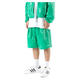 Cロゴワンタックサテンショートパンツ / C LOGO ONE TUCK SATIN WIDE SHORT PANTS