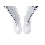 Lace-Up Walker Boots(White)