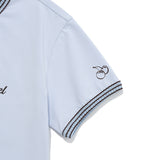 COLOR COMBINATION CROP T-SHIRT [SKY]