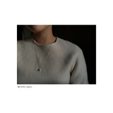 ドロップパール 14K ゴールドフィルネックレス / DROP PEARL 14K GOLDFILLED NECKLACE (L size)