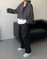 モノクロップフードジャンパー / CR Mono Cropp Hood Jumper (3 colors)