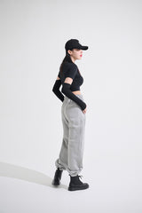 ウォーマーブラックホールクロップTシャツ / TOP(9136) Warmer Black Hole Crop Tee
