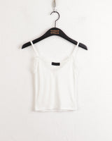 アガブレースクロップナッシュキャミソール / Agave lace cropped sleeveless sleeveless