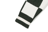 チェッカーボードテリーカーディガン/CHECKER BOARD TERRY CARDIGAN_GREEN