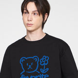 ドローイングフェイバリットシングショートスリーブT / Drawing FAVORITE THINGS Short Sleeve Tee_Black/Blue Logo