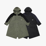 ウォータープルーフフードロングシェルパーカー ネイビー