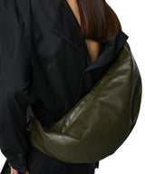 H-バックルバナナレザーバッグ / H-Buckle Banana Leather Bag (khaki)