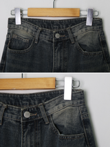 Deep Washing Wide Denim Pants (2color)