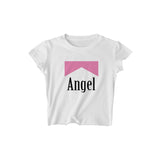 エンジェル リフレクティブ クロップ Tシャツ / ANGEL REFLECTIVE CROPPED TEE - MJN (4442982383734)