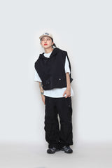 ワシショフードポケットベスト / WASHIHO hooded pocket vest