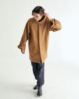 UNISEX WOOL RAGLAN HIDDEN COAT M - TWILL CAMEL (6636060704886)