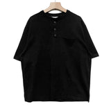 スリーボタンヘンリーネック半袖 (4 color)