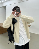 アンブラーラウンドジップアップニット / AMBLER ROUND ZIPUP KNIT