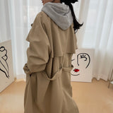 2color UNISEX オーバーサイズマキシトレンチコート / UNISEX Oversized maxi trench coat