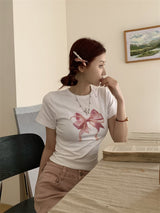 ピンクリボン半袖Tシャツ