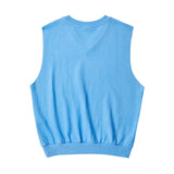アーチプリンティングベスト/ARCH PRINTING VEST-WASHING BLUE