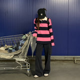 [Bellide made] Stripe Long Sleeve T-shirt