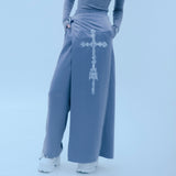 クロスラップスカートパンツ/1 0 cross wrap skirt pants - GREY
