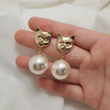 ビッグパールピアス / Melbie The Cat Series - Big Pearl Piercing (Gold ver.)