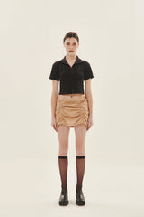 シャーリングミニスカート/SHIRRING MINI SKIRT
