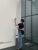 ラボワイドブラッシュデニムパンツ / Labo Wide Brush Denim Pants (Light Blue)