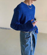 ベルベット ニット Tシャツ / DA Velvet Knit T-shirt (2 colors)