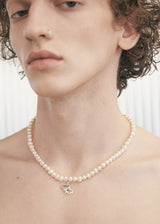 Emblem Pearl Necklace