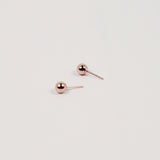 14Kゴールドボール5MMピアス/14K GOLD BALL 5MM EARRING_2COLOR (14k gold clutch)