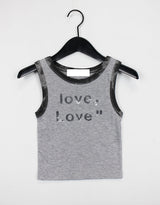 ラブラブクロップスリーブレス / Love Love Crop Sleeveless (2color)