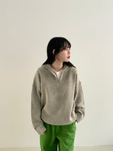 Arendal ハーフジップアップニット